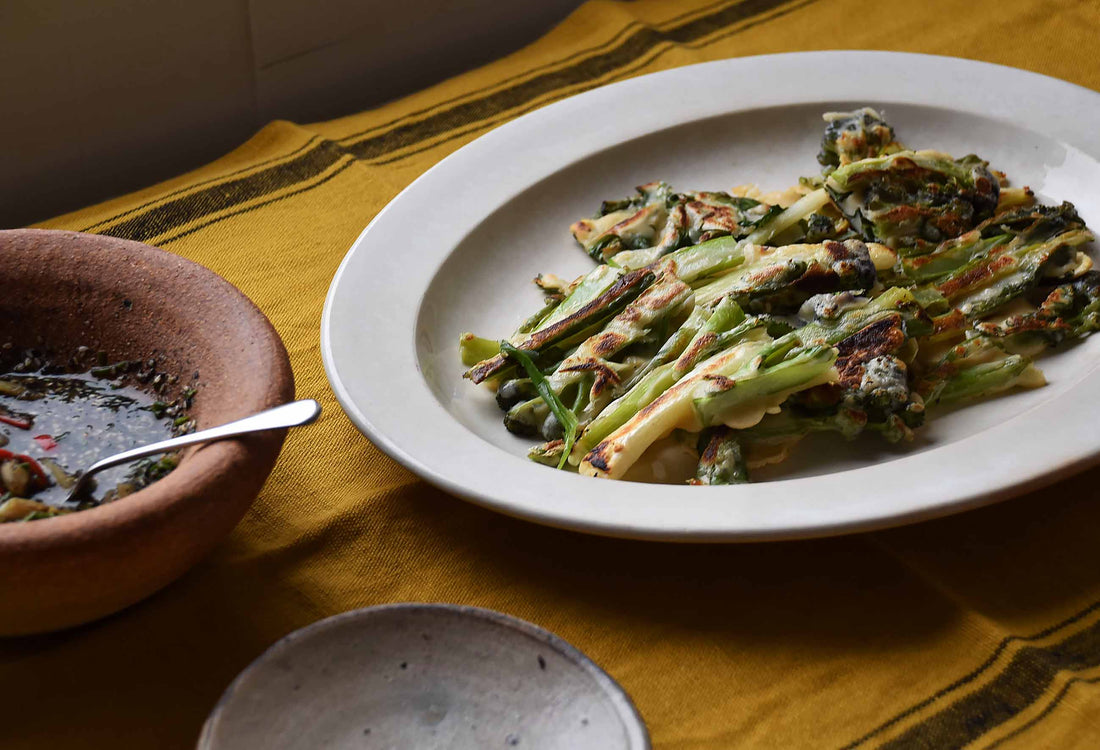 Spring Onion Broccoli Pajeon